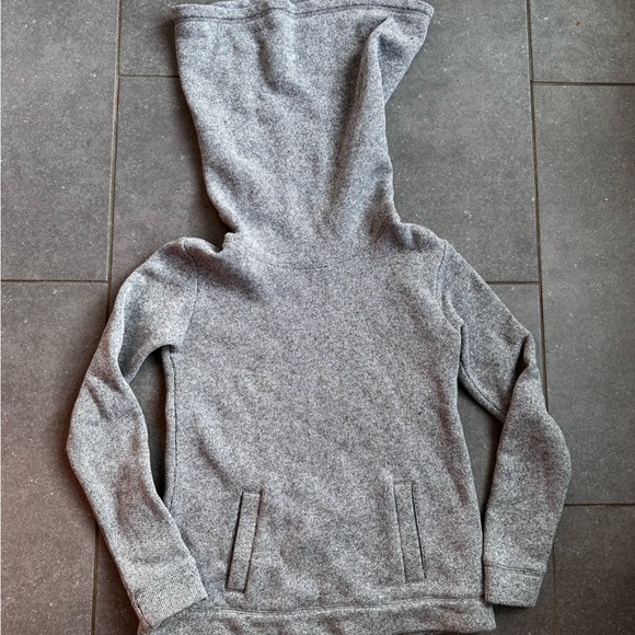 J.CREW Sweaters - J Crew xxs Funnel Cowl Wool Sweatshirt Sweater Wool Blend Gray Pocket cozy